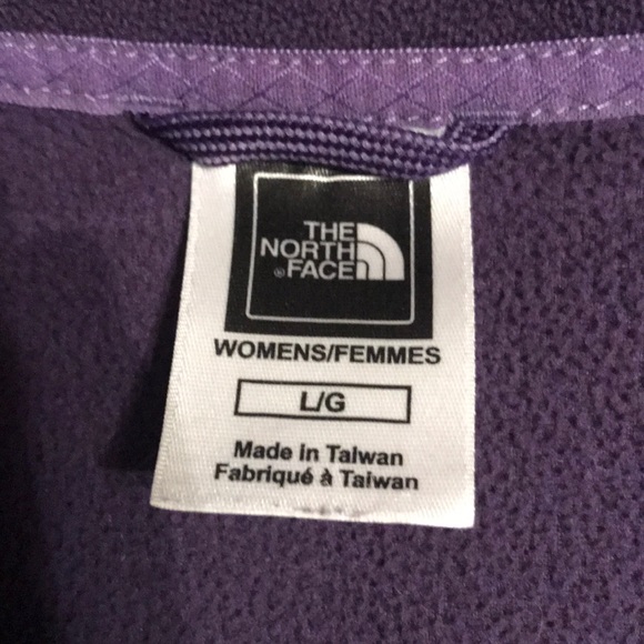 Purple North Face pullover, size LG - Picture 3 of 3